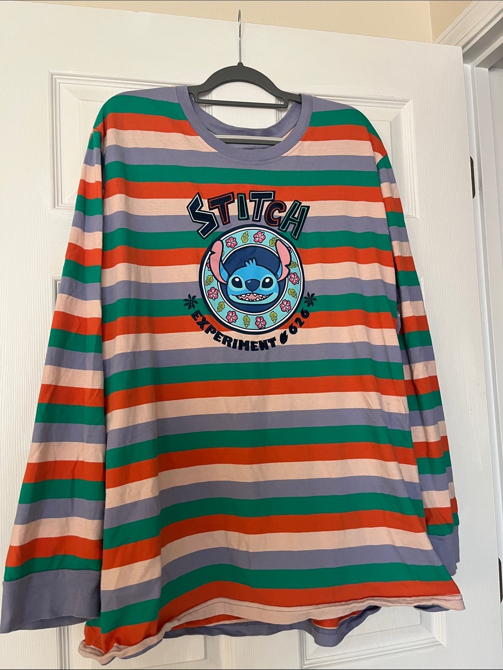 Stitch Striped Long-Sleeve Tee - Multicolor